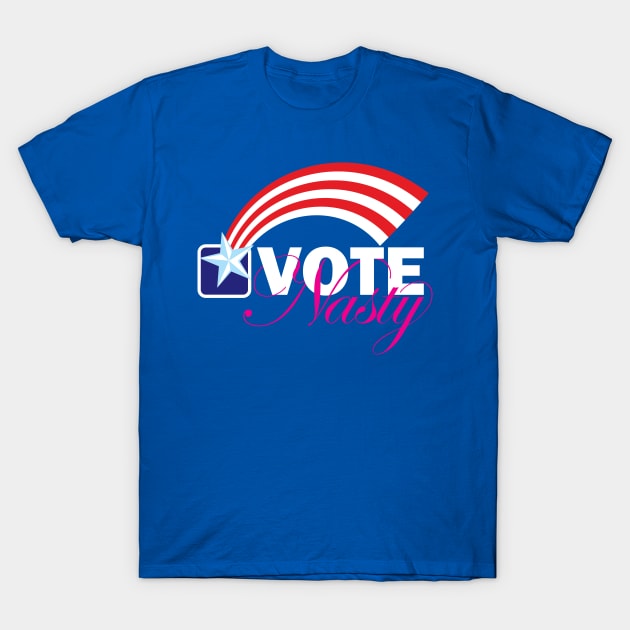 Star Spangled right to VOTE Nasty reversed T-Shirt by PeregrinusCreative